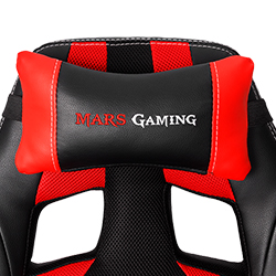 silla para gamers mars gaming mgc2by tela de nylon rojo