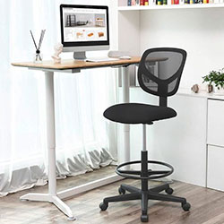 Songmics OBN15BK silla de diseño trabajo mesa alta