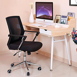 Songmics OBN83B silla para oficinas estudios y escritorio