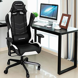 Songmics RCG12W gaming silla gamer