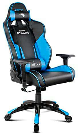 DRIFT GAMING - Silla de oficina, color negro y azul