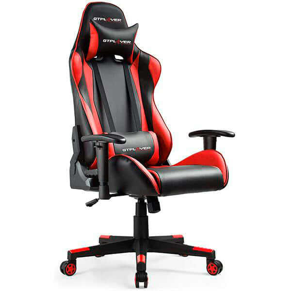 GTPLAYER Silla Gaming Ergonómica Silla Gamer Reclinable con Cojín Lumbar y Reposacabeza Sillas Gaming Regulable en Altura para Juegos de Estudio y Trabajo Morado