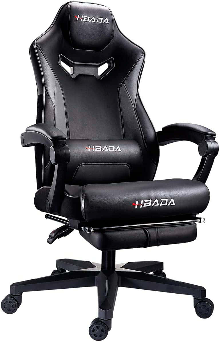 Hbada Silla Gaming Silla de Juego Silla de Carreras Silla de Oficina Silla de Ejecutivo Silla giratoria ergonómica Silla de computadora Cuero sintético