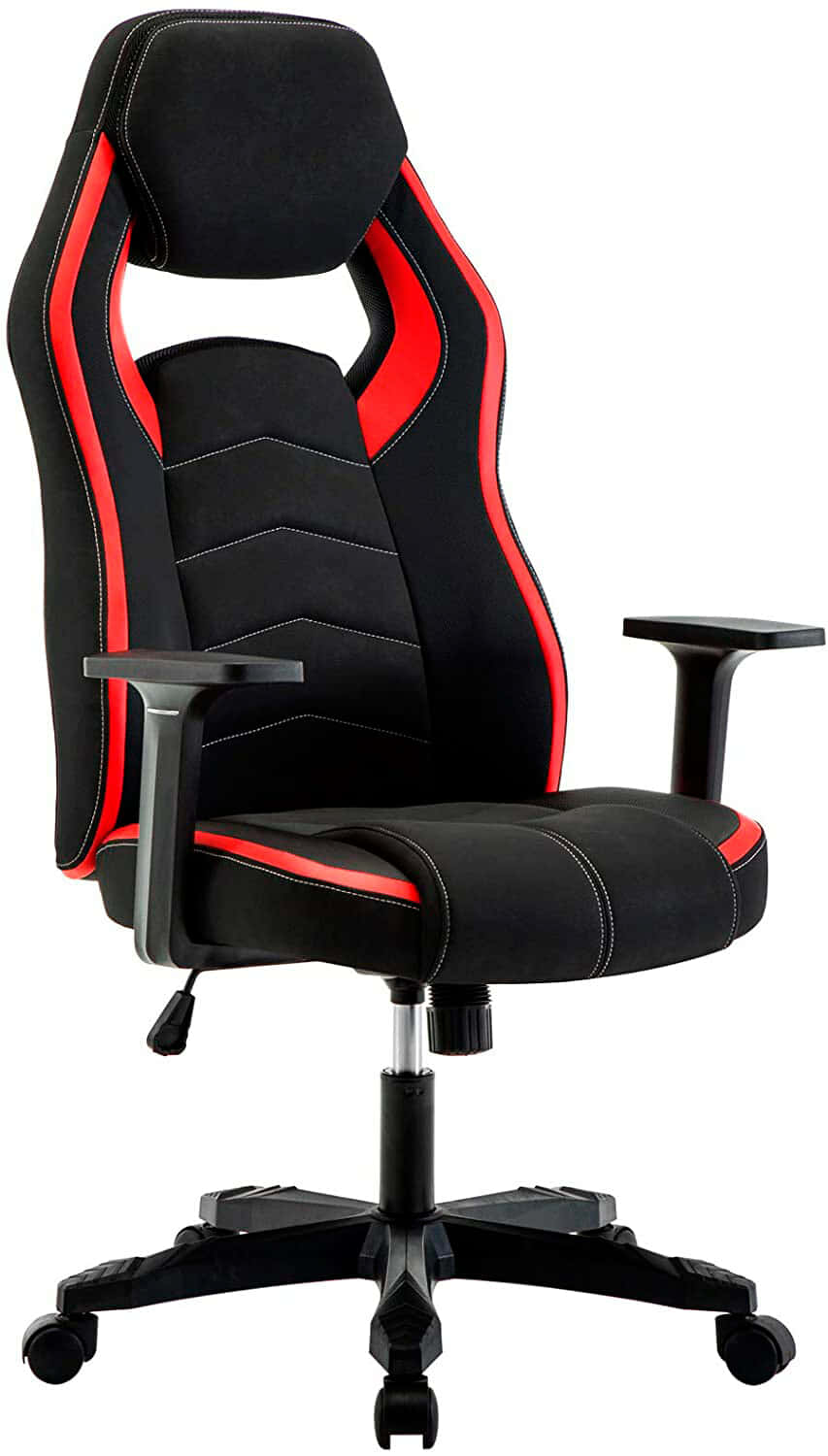 Intimate WM Heart Silla Gaming Tela, Silla Oficina Ergonomica, Silla Giratoria Escritorio Racing, Altura Ajustable Alto Respaldo, Rojo