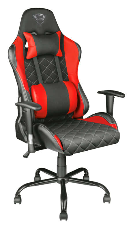 Trust Gaming GXT 707R Resto Silla Gaming, Silla Giratoria Completa de 360° con Cojines Extraíbles, Silla Ajustable en Altura para Juegos, PC, Silla con Bloqueo – Rojo